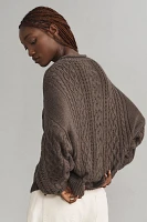 Denimist Aran Roll Neck Cable-Knit Pullover Sweater