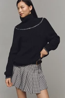 Rebecca Minkoff Harlow Blanket-Stitch Sweater