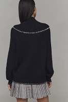 Rebecca Minkoff Harlow Blanket-Stitch Sweater