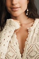 Retrofete Giuliana Crochet Cardigan Sweater
