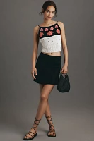 Mandinga Maggie Flower Icon Open-Back Knit Tank Top