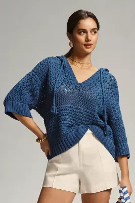 Joie Aurora Open-Stitch Pullover Sweater