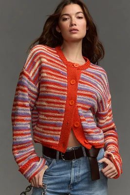 Joie Crochet Cardigan Sweater