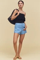By Anthropologie Knit Ruffle Tube Top