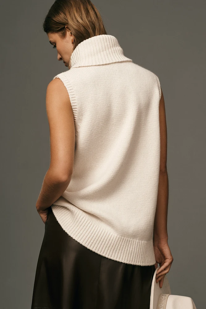 rag & bone Danica Wool Cashmere Turtleneck Sweater Vest