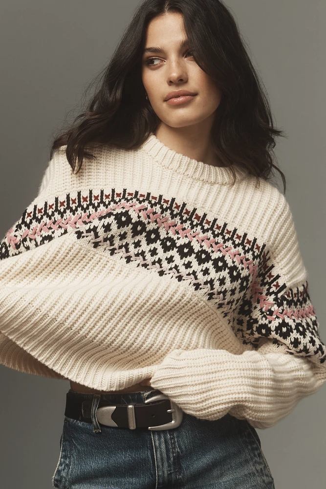 rag & bone Leigh Crew-Neck Wool Sweater