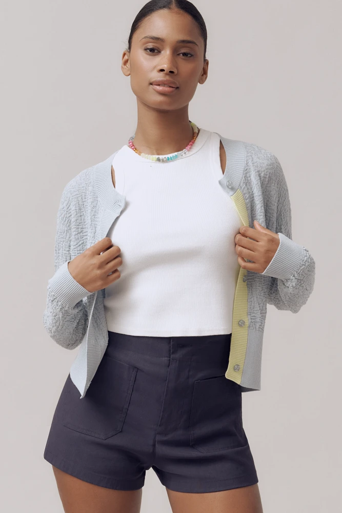 Baum Und Pferdgarten Chea Lightweight Textured Cardigan Sweater
