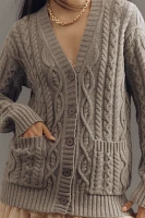 Michael Stars Walsh Cabled Cardigan Sweater