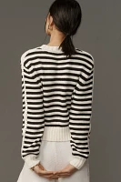 Michael Stars Merle Striped Crew-Neck Sweater