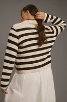 The Greta Polo Cardigan Sweater by Maeve