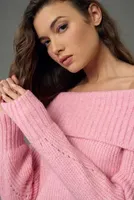 Pilcro Off-The-Shoulder Long-Sleeve Sweater