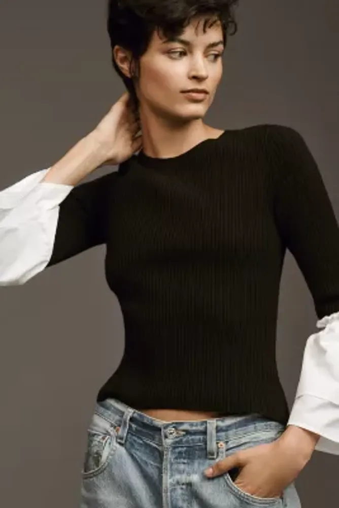 Maeve Bell-Sleeve Sweater