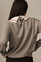 Maeve Collared Graphic Sweater