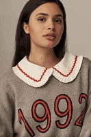 Maeve Collared Graphic Sweater