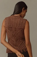 Pilcro Fringe Sweater Tank