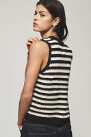 Maeve Button-Front Sweater Tank Top