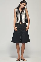 Maeve Button-Front Sweater Tank Top