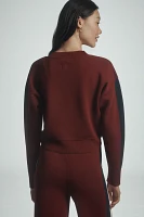 Maeve Side-Stripe Cardigan Sweater