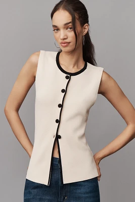 Maeve Crew-Neck Knit Vest