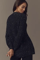 Scotch & Soda Sequin Crew-Neck Cardigan Sweater