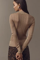 Scotch & Soda Sheer Mock-Neck Sweater