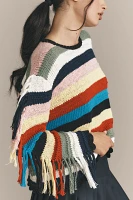 Lingua Franca Marathi Crew-Neck Fringe Sweater