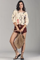 Lingua Franca Vaggelis Off-The-Shoulder Novelty Sweater