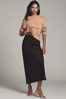 Maeve Textured-Stripe Pullover Crew-Neck Sweater