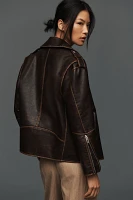 BLANKNYC Still Mine Faux Leather Moto Jacket