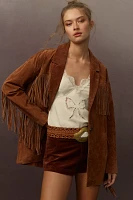 BLANKNYC Suede Fringe Jacket