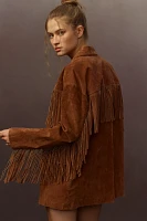 BLANKNYC Suede Fringe Jacket