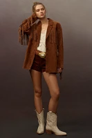 BLANKNYC Suede Fringe Jacket