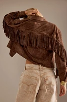 BLANKNYC Fringe Faux Suede Jacket