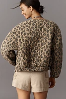 BLANKNYC Spot On Quilted Leopard Jacket