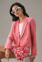 Paige Cropped Double-Breasted Blazer