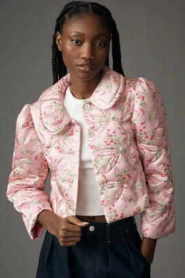 Anna Sui Arcadia Blossom Cropped Lady Jacket