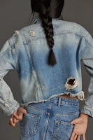 Current/Elliott The Falling Out Distressed Denim Jacket