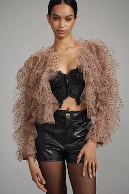 DOLAN Tulle Cropped Jacket