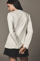 Dolan Left Coast Ponte Collarless Cutaway Blazer