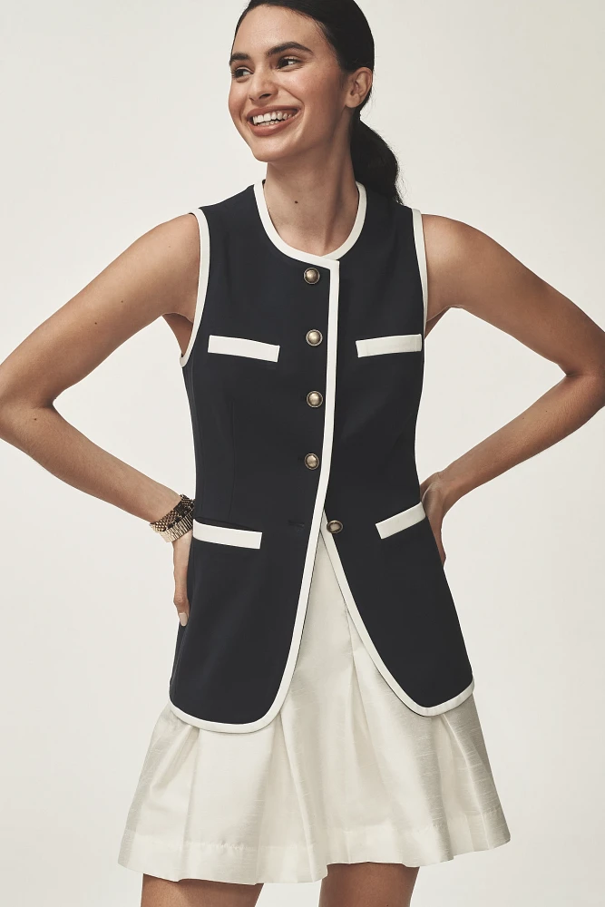 Dolan Left Coast Ponte Piped Vest