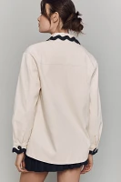 Dolan Left Coast Scalloped Button-Front Jacket