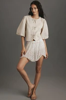 Dolan Left Coast Linen Blend Bow Blazer