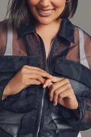 Dolan Left Coast Sheer Organza Bomber Jacket