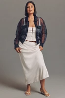 Dolan Left Coast Sheer Organza Bomber Jacket