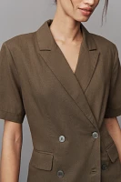 Dolan Left Coast Short-Sleeve Linen Blend Blazer