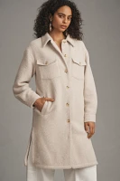 Greylin Fuzzy Knit Long Coat