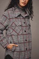 Greylin Plaid Fuzzy Knit Jacket