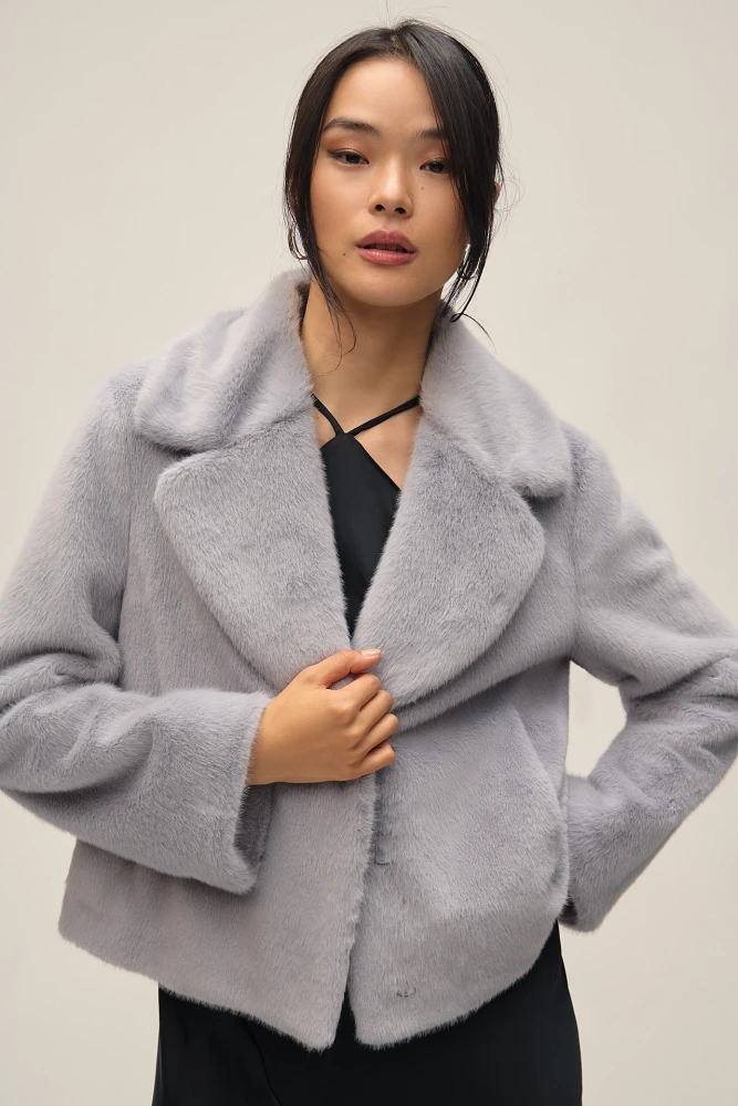 Bernardo Faux-Fur Jacket