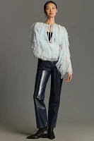 By Anthropologie Tulle Bomber Jacket