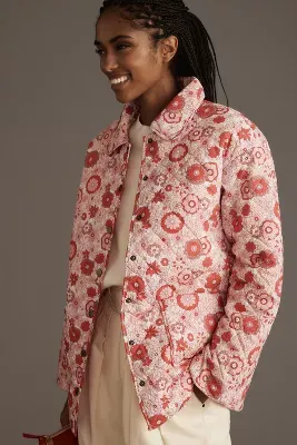Glamorous Floral Quilted Jacket